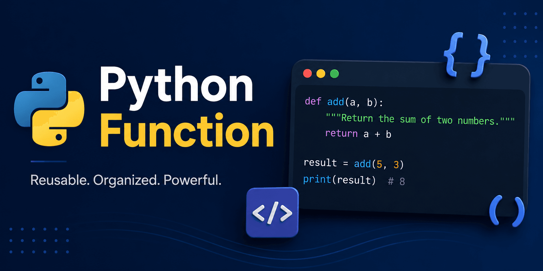 Python Functions Tutorial for Beginners | AIML EP-5